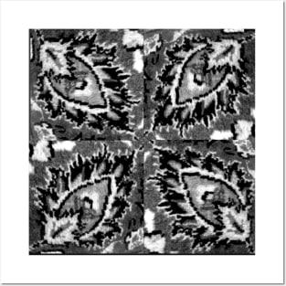 black and white flower pattern, floral designs, minimal art, abstract art, floral pattern, antique rug photo , For custom orders please DM me. Posters and Art